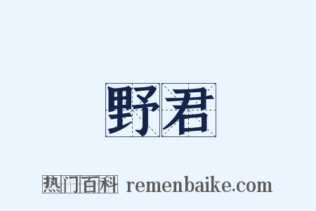 野君是什么意思的图片